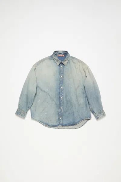 Acne Studios Denim Button-up Shirt In Light Blue