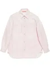 Acne Studios Denim Button-up Shirt In Pink