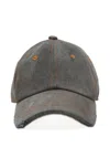 Acne Studios Denim Cap In Grey
