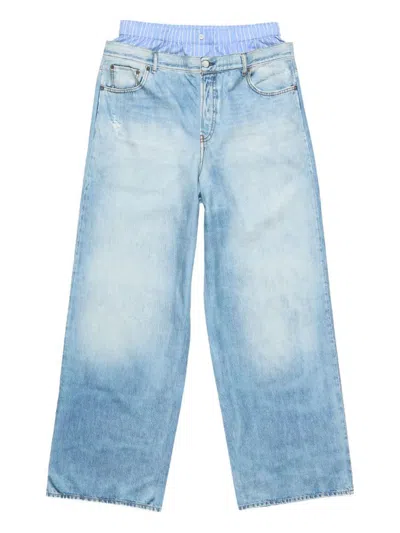 Acne Studios Denim Cotton Jeans In Blue