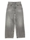Acne Studios Denim Cotton Jeans In Gray