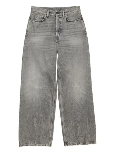 Acne Studios Denim Cotton Jeans In Gray