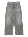 Acne Studios Denim Cotton Jeans In Gray