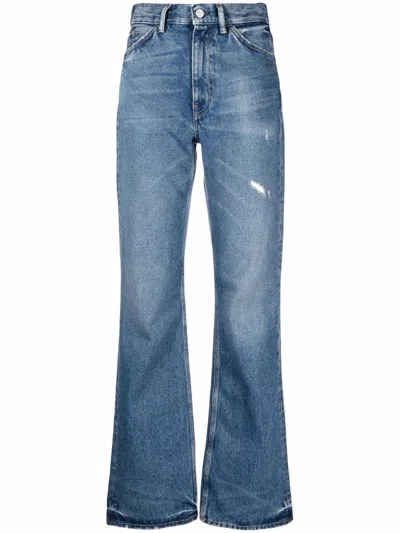 Acne Studios Wide-leg Jeans In Mid_blue