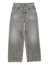 Acne Studios Denim Cotton Jeans In Gray