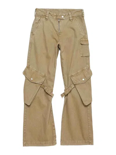 Acne Studios Denim Cotton Jeans In Sand