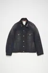 Acne Studios Button-up Denim Jacket In Dark Blue