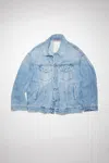 Acne Studios Morris Stonewashed Oversized Jacket In Light Blue