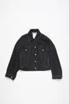 Acne Studios Denim Jacket - Relaxed Cropped Fit In Black