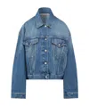 Acne Studios Blue Relaxed Fit Denim Jacket In Blue