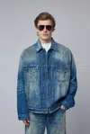 Acne Studios Robert Denim Jacket In Blue
