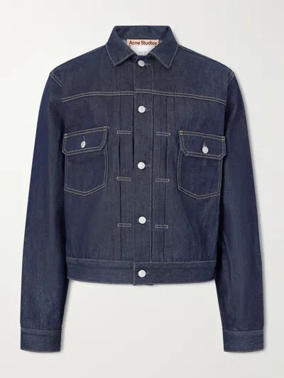 Acne Studios Indigo Ryker U New Denim Jacket In Blue