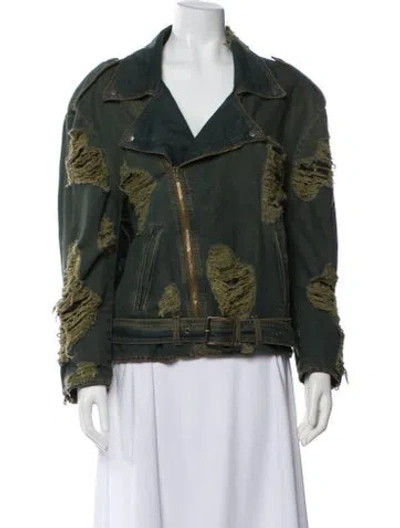Pre-owned Acne Studios Denim Jacket In Green
