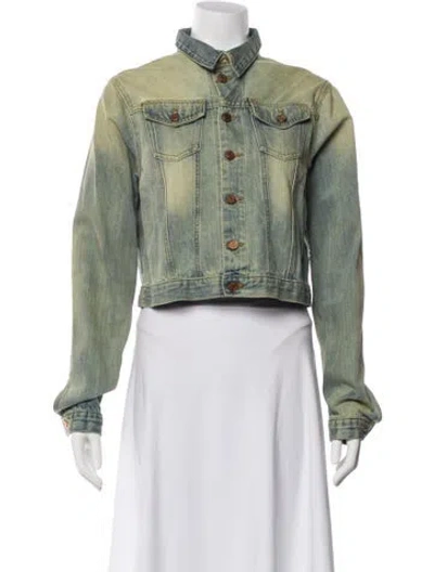 Pre-owned Acne Studios Denim Jacket In Green