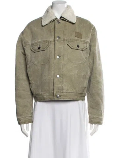Pre-owned Acne Studios Denim Jacket In Green