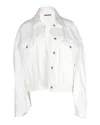 Acne Studios Denim Jacket In White Cotton In White