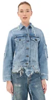 Acne Studios Denim Jacket Light Blue In Blue