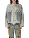 Acne Studios Oversized Denim Jacket In Mid Blue