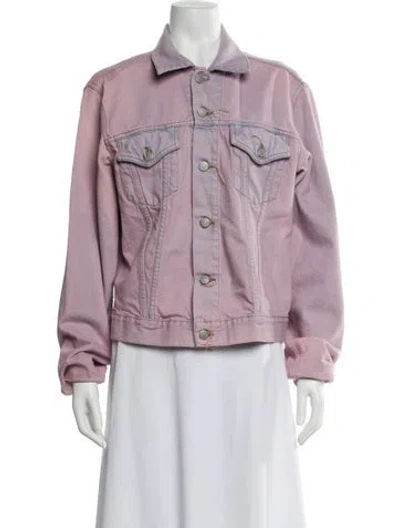 Pre-owned Acne Studios Denim Jacket In Purple