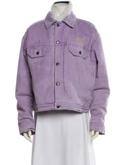 Pre-owned Acne Studios Denim Jacket In Purple