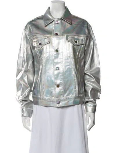 Pre-owned Acne Studios Denim Jacket In Silver