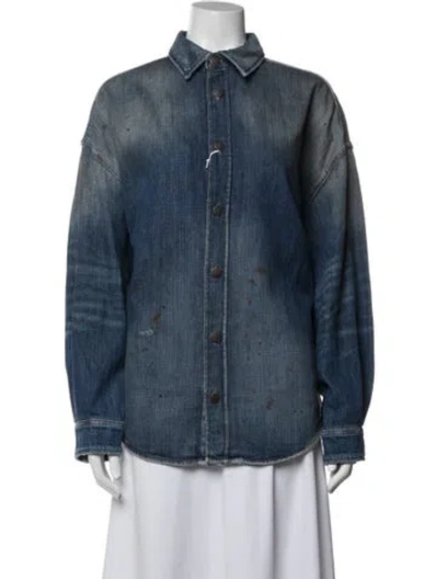 Pre-owned Acne Studios Denim Jacket W/ Tags In Blue