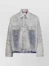 Acne Studios Denim Jacket With Buttoned Cuffs And Dropped Shoulders