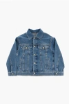 Acne Studios Denim Jacket With Contrasting Patch In Blue