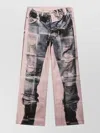 Acne Studios Panelled Denim Jeans In Pink