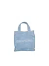 Acne Studios Denim Logo Bag In Blue