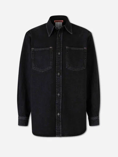 Acne Studios Denim Overshirt In Blue