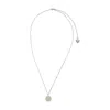 Acne Studios Denim Rivet Necklace In Metallic