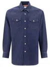 Acne Studios Blue Button-up Denim Shirt