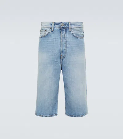 Acne Studios Denim Shorts In Blue