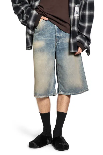 Acne Studios Denim Shorts Loose Fit 2020 In Blue