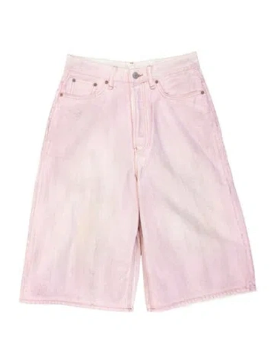 Pre-owned Acne Studios Denim Shorts In Pink