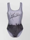 Acne Studios Black Printed Swimsuit