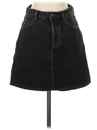 Pre-owned Acne Studios Denim Skirt In Black
