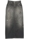 Acne Studios Denim Skirt In Black
