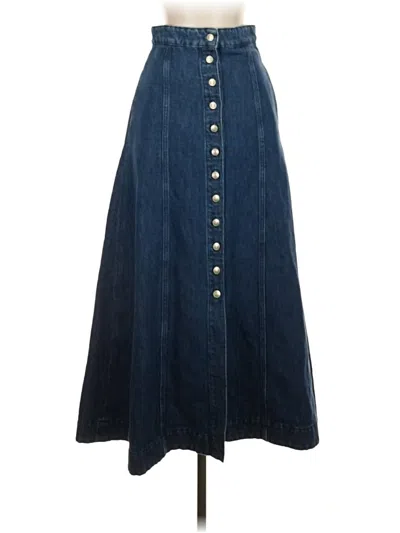 Pre-owned Acne Studios Denim Skirt In Blue