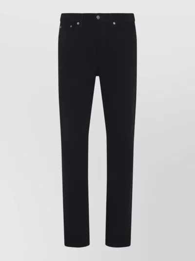 Acne Studios Denim Slim Straight-leg Jeans In Black
