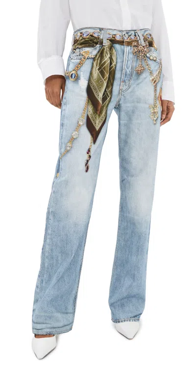 Acne Studios Denim Trousers Light Blue