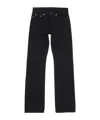 Acne Studios Denim Trousers With Belt Loops In Black