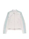Acne Studios Denim-panel Jacket In Neutral