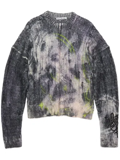 Acne Studios Destroyed Sweater In Black
