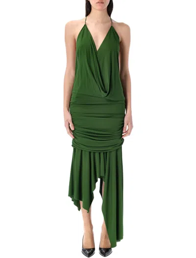 Acne Studios Women's Dikata Strap Dress In Green