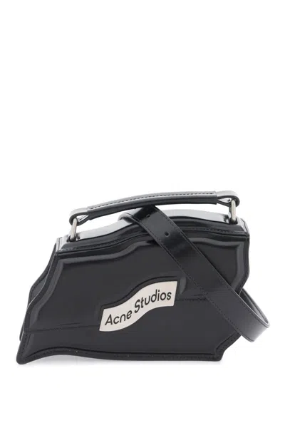 Acne Studios Distortion Wavy Mini Bag In Nero