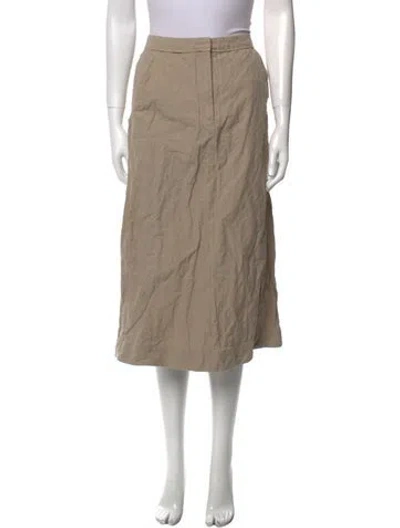 Pre-owned Acne Studios Distressed Accents Long Skirt In Neutral
