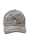 Acne Studios Carliy Trafalgar Embroidered Back Logo Adjustable Baseball Cap In Gray