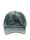 Acne Studios Denim Logo Cap In Multi